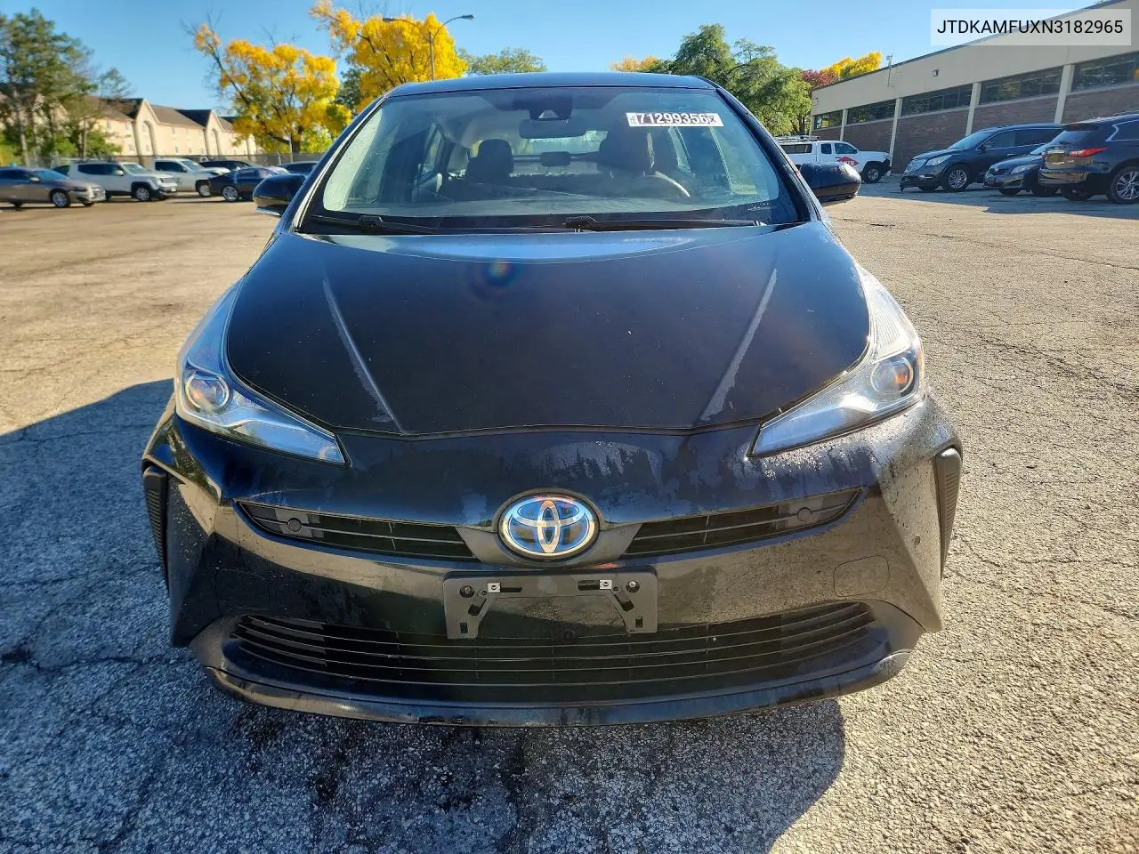 2022 TOYOTA PRIUS VIN JTDKAMFUXN3182965 — фото 5