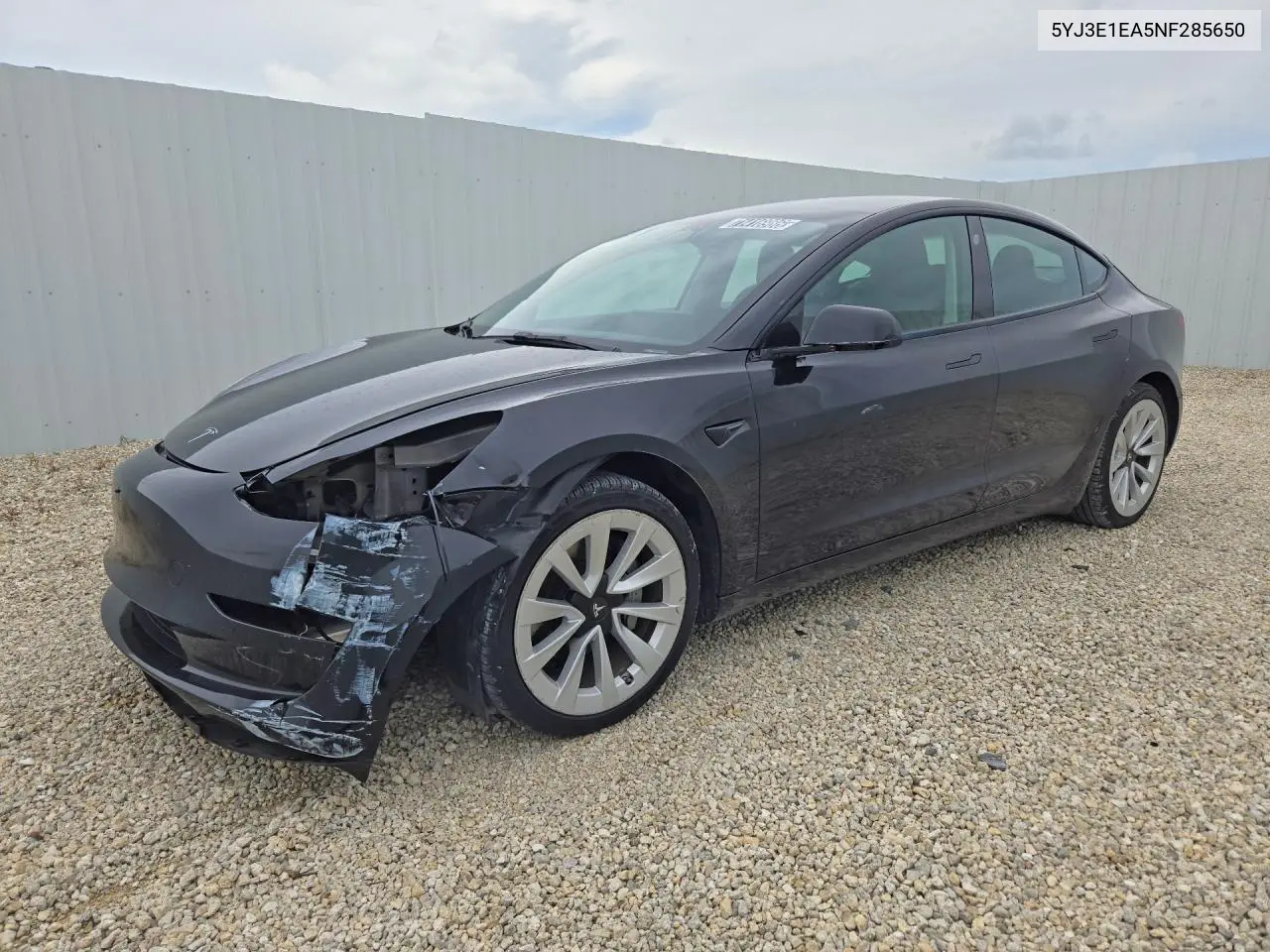 TESLA MODEL 3 2022, VIN 5YJ3E1EA5NF285650