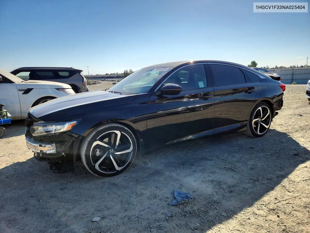 HONDA ACCORD 2022, VIN 1HGCV1F33NA025404