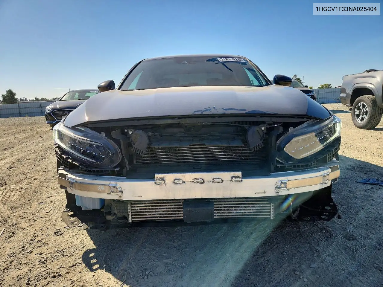 2022 HONDA ACCORD VIN 1HGCV1F33NA025404 — фото 5