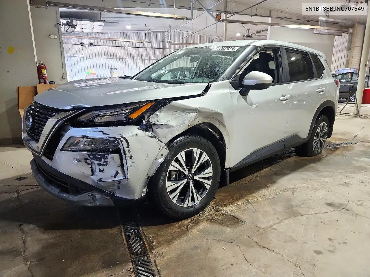NISSAN ROGUE 2022, VIN 5N1BT3BB9NC707549
