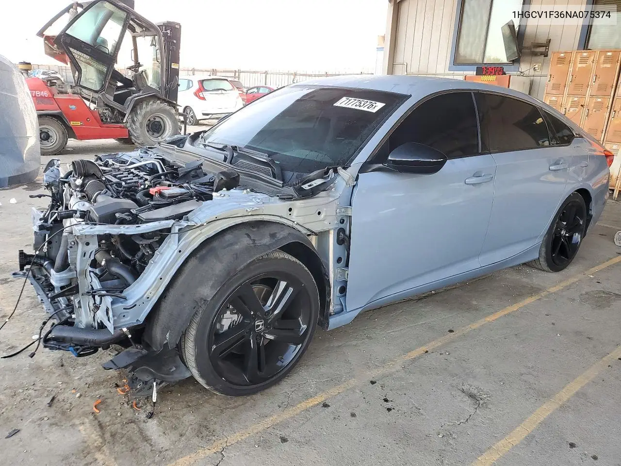 HONDA ACCORD 2022, VIN 1HGCV1F36NA075374