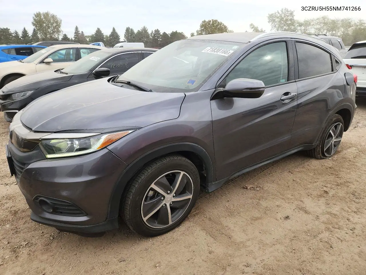 HONDA HR-V 2022, VIN 3CZRU5H55NM741266