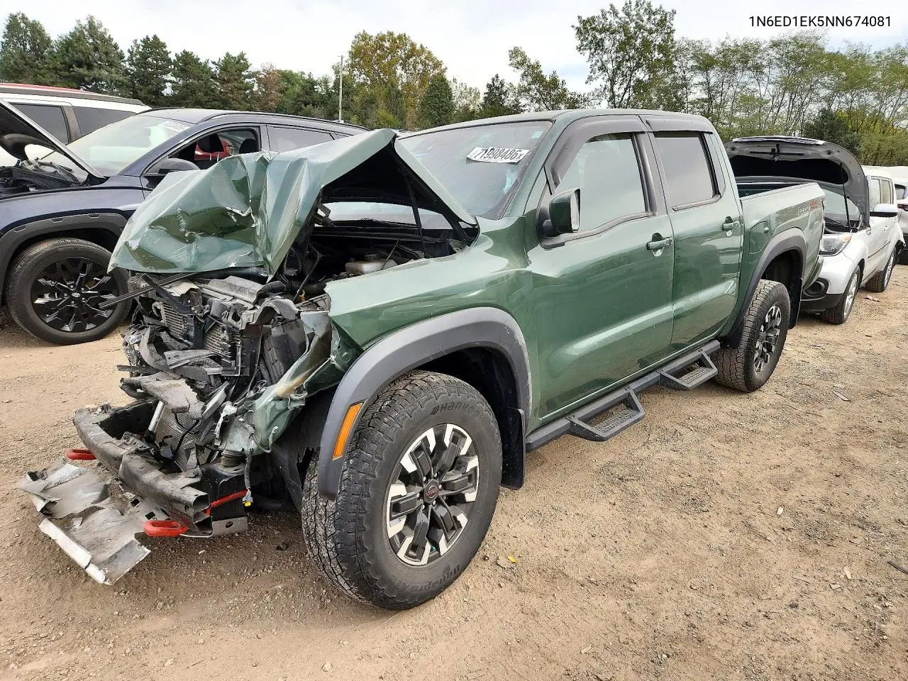 NISSAN NAVARA (FRONTIER) 2022, VIN 1N6ED1EK5NN674081