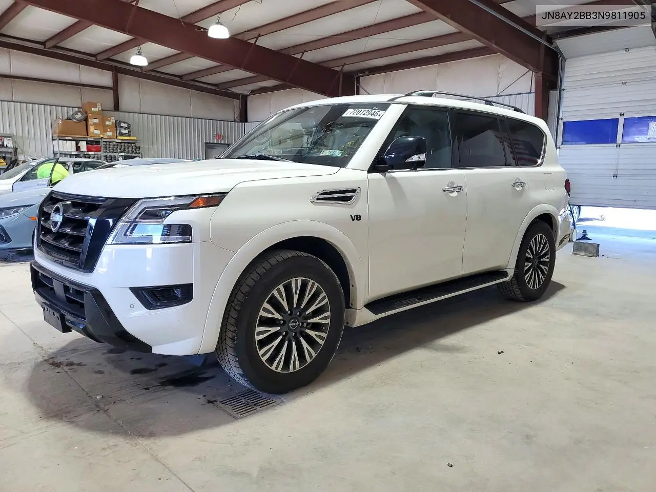 NISSAN ARMADA 2022, VIN JN8AY2BB3N9811905