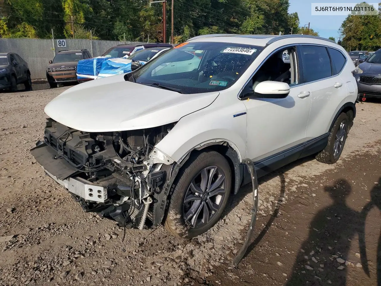 HONDA CR-V 2022, VIN 5J6RT6H91NL031116