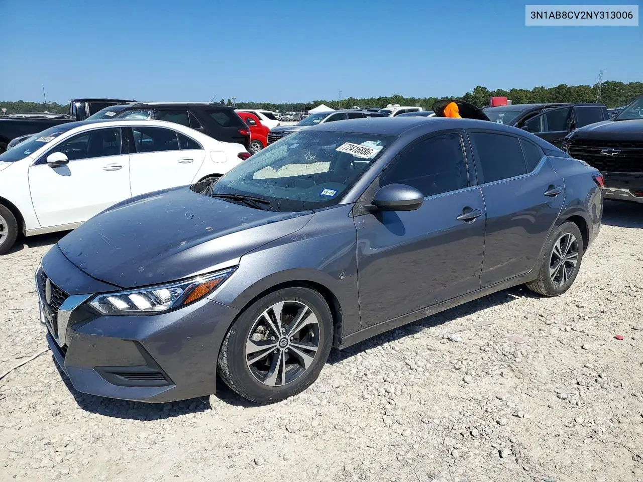 NISSAN SENTRA 2022, VIN 3N1AB8CV2NY313006