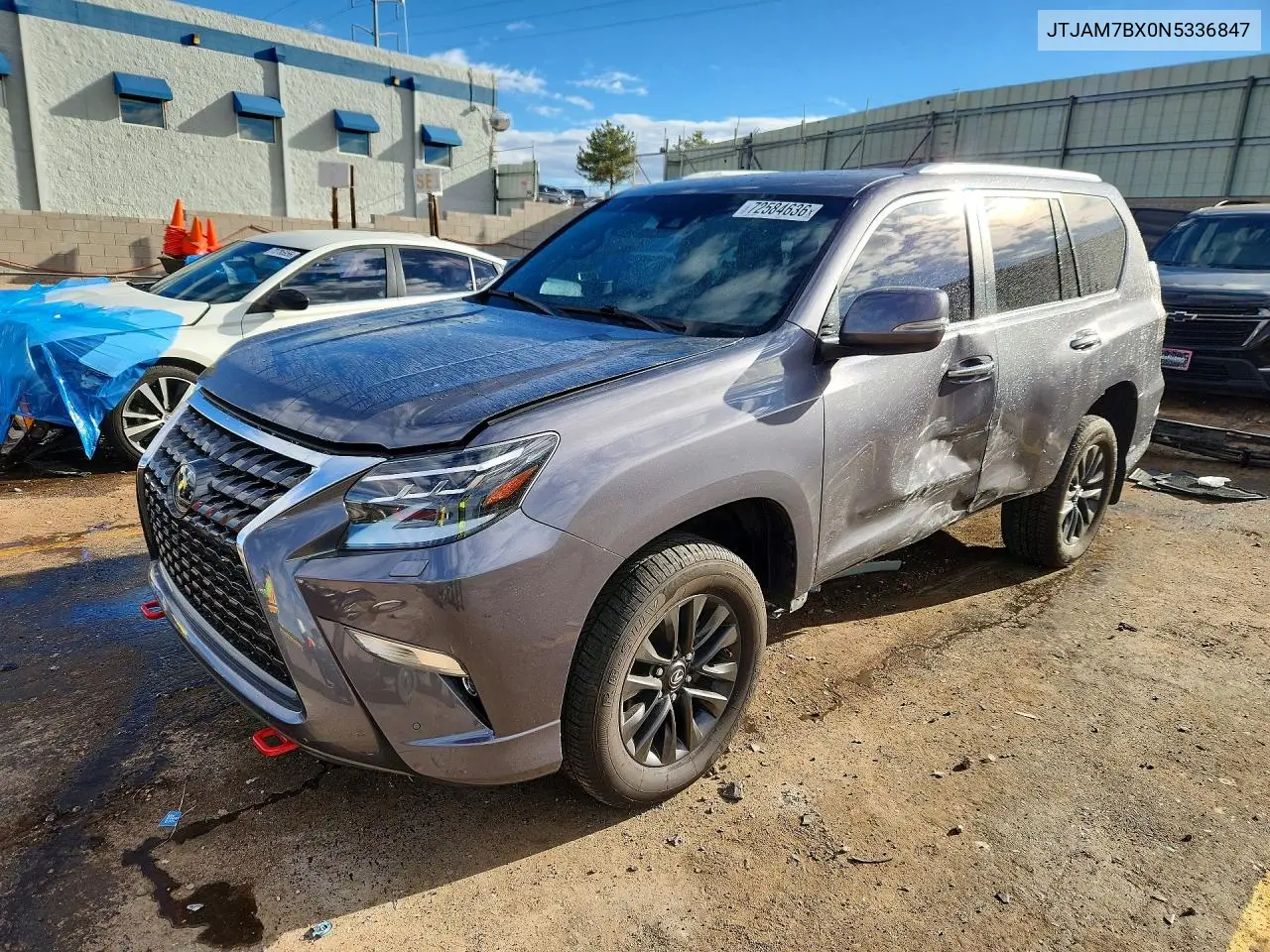 LEXUS GX 2022, VIN JTJAM7BX0N5336847