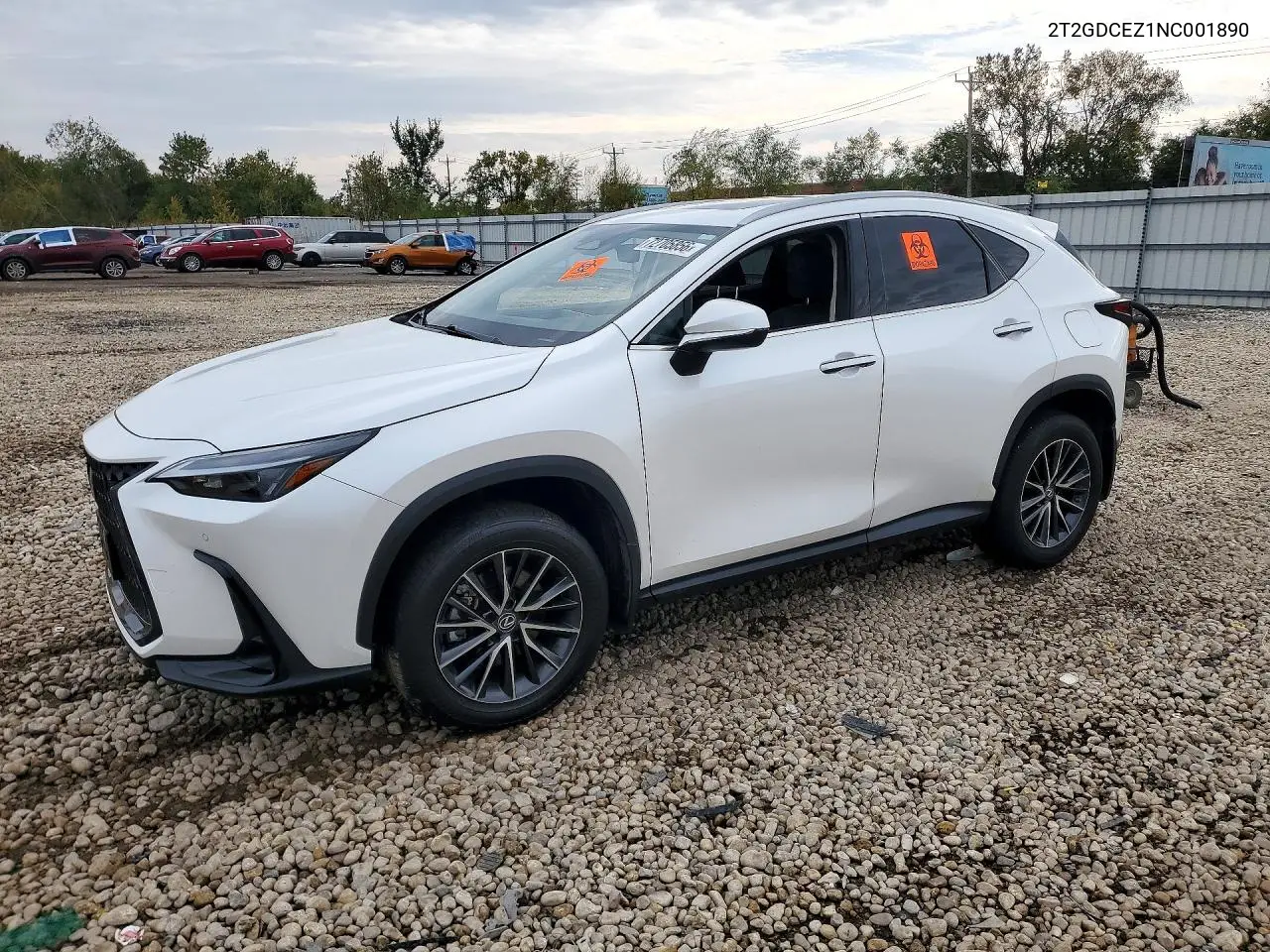 LEXUS NX 2022, VIN 2T2GDCEZ1NC001890