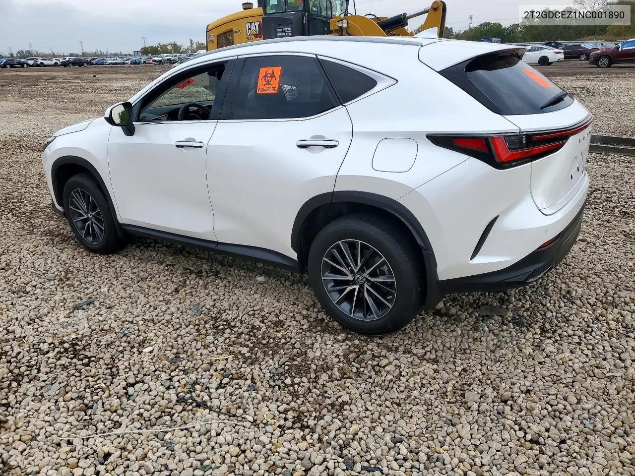2022 LEXUS NX VIN 2T2GDCEZ1NC001890 — фото 2