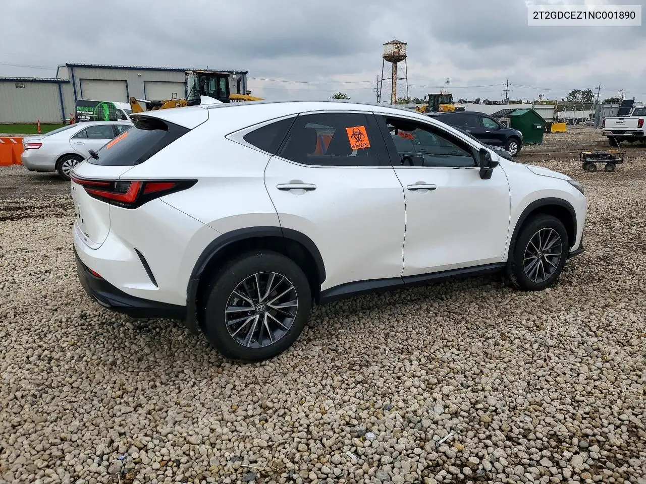 2022 LEXUS NX VIN 2T2GDCEZ1NC001890 — фото 3