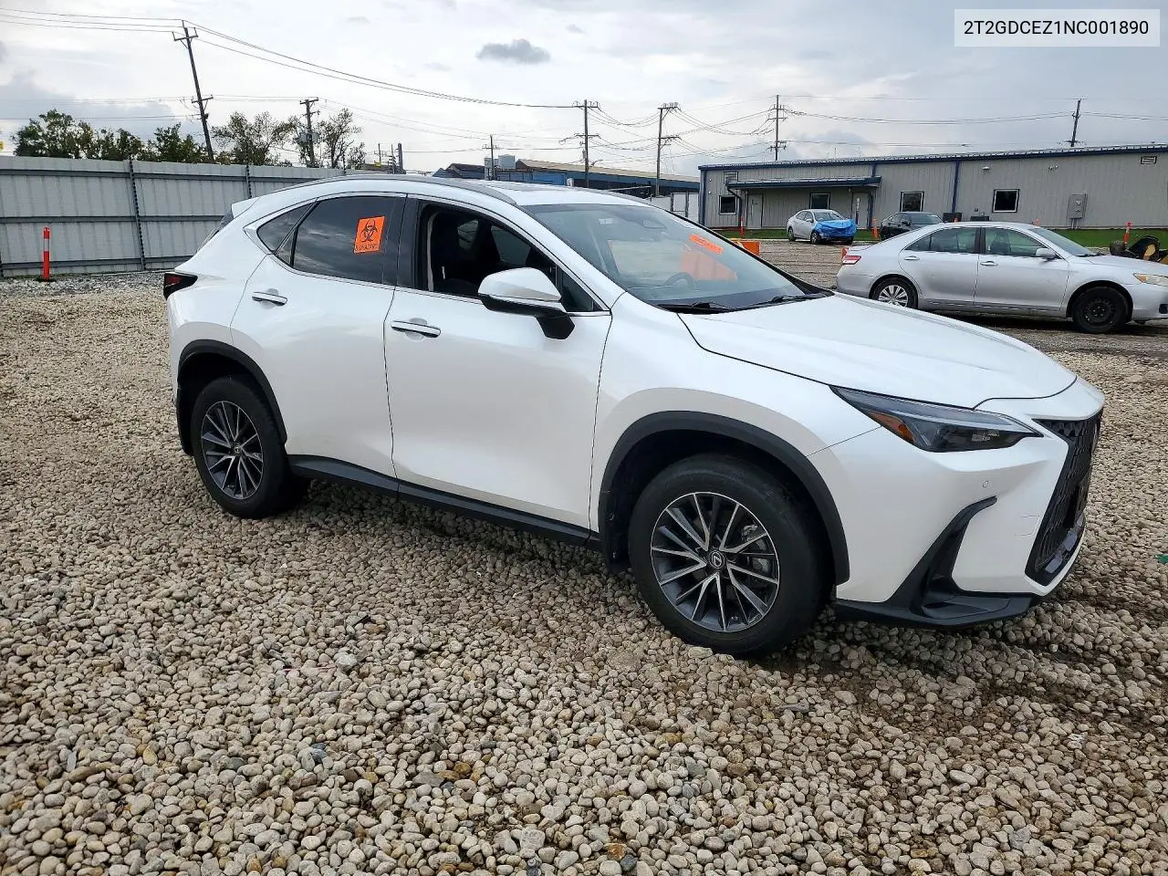 2022 LEXUS NX VIN 2T2GDCEZ1NC001890 — фото 4