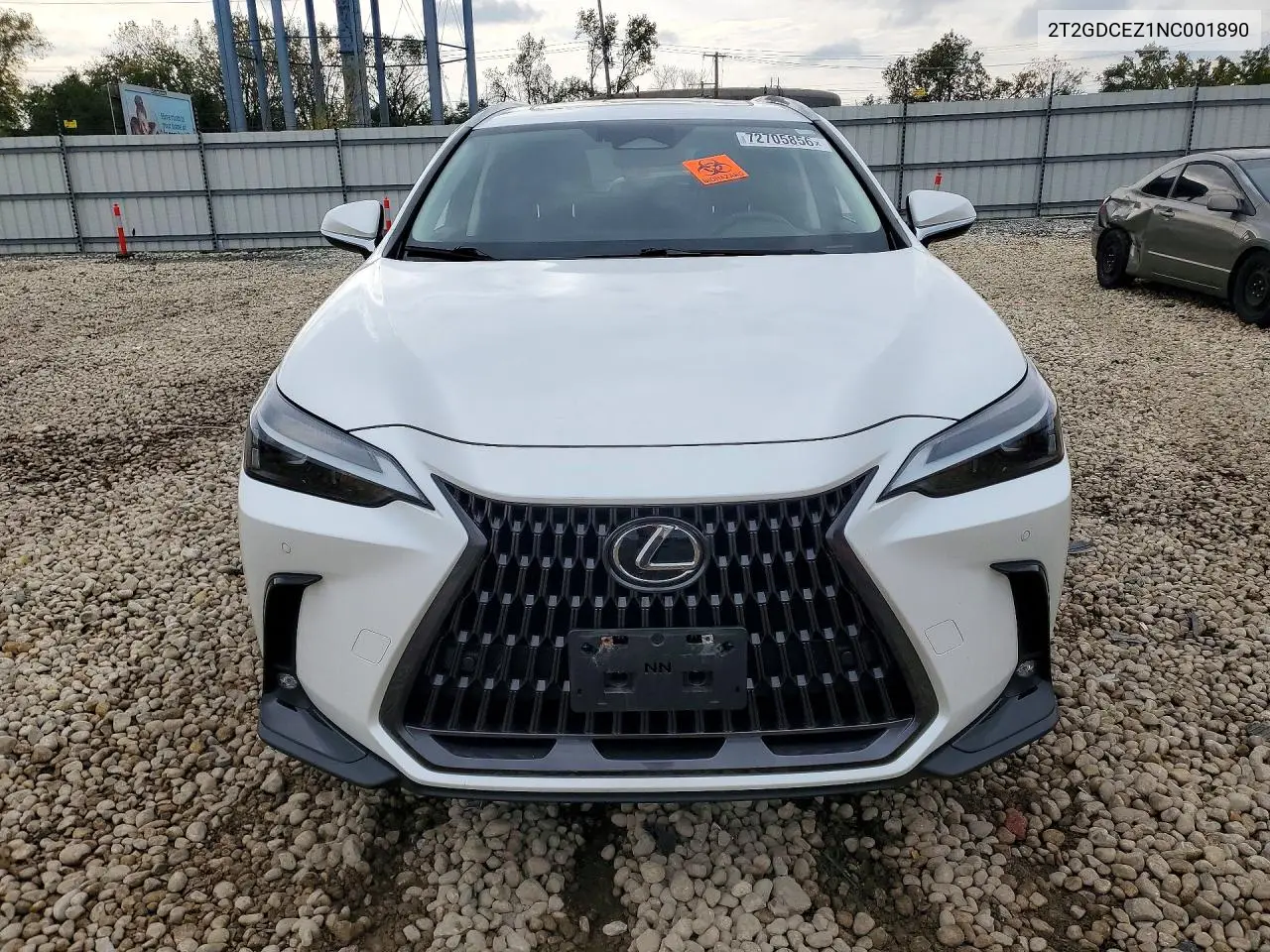 2022 LEXUS NX VIN 2T2GDCEZ1NC001890 — фото 5