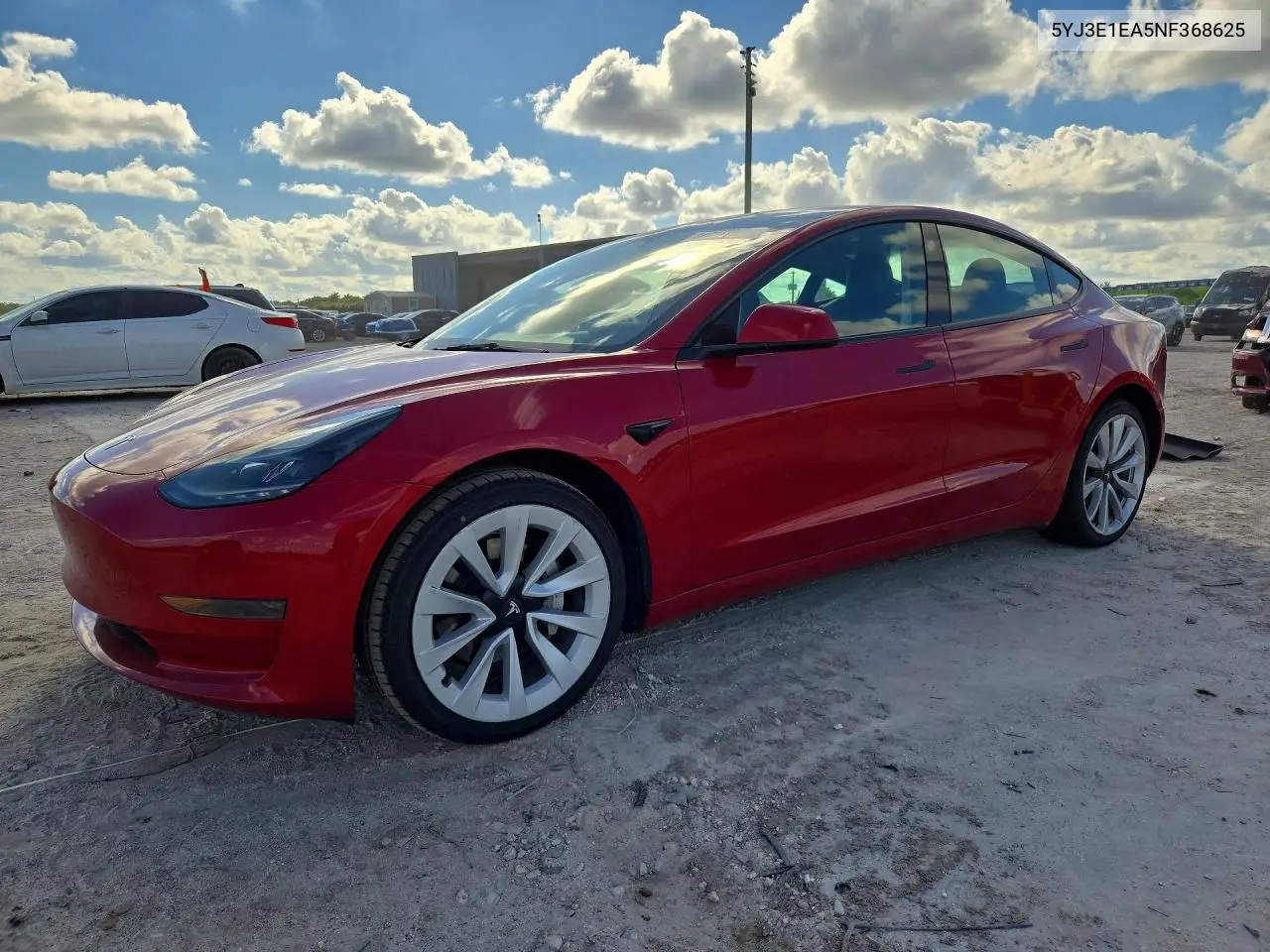 TESLA MODEL 3 2022, VIN 5YJ3E1EA5NF368625