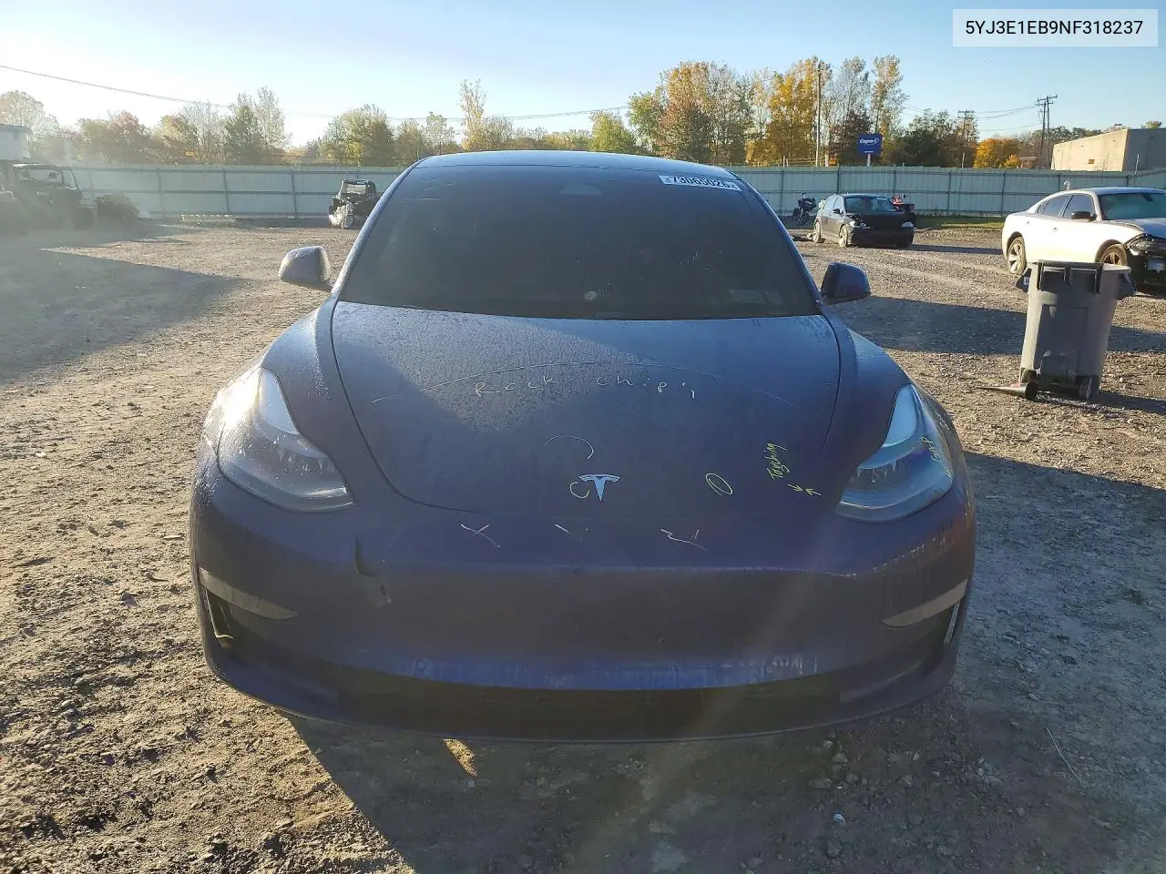 2022 TESLA MODEL 3 VIN 5YJ3E1EB9NF318237 — фото 5