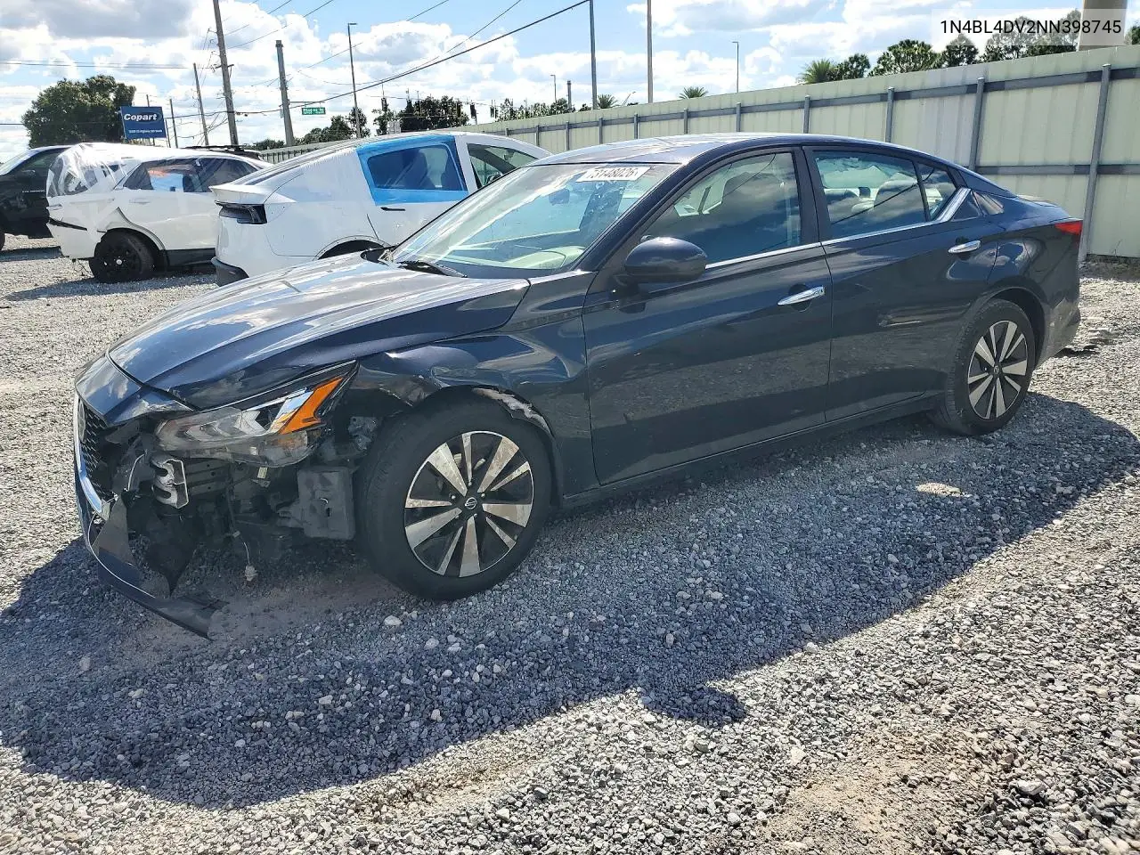 NISSAN ALTIMA 2022, VIN 1N4BL4DV2NN398745