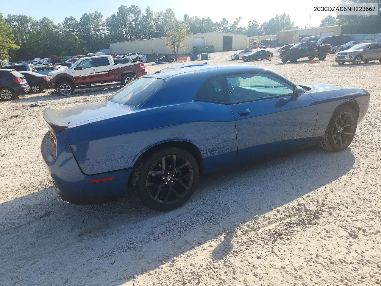 2022 DODGE CHALLENGER VIN 2C3CDZAG6NH223667 — фото 3