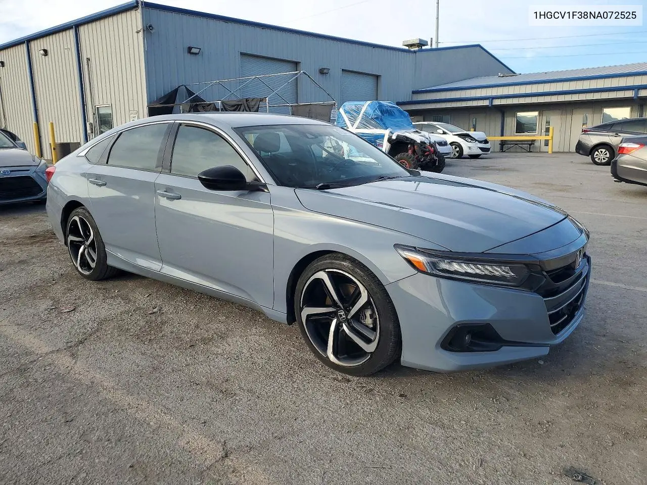 2022 HONDA ACCORD VIN 1HGCV1F38NA072525 — фото 4