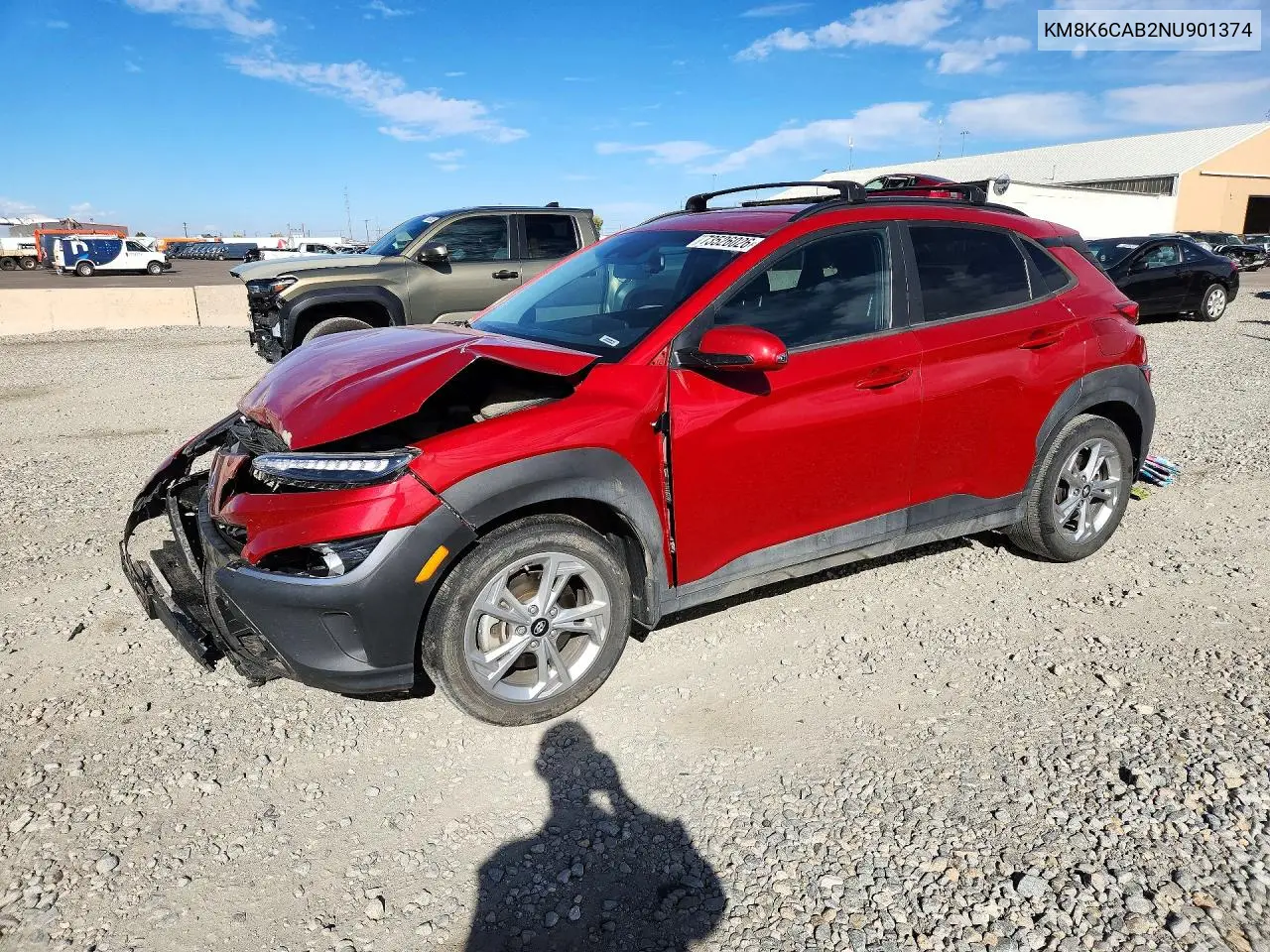 HYUNDAI KONA 2022, VIN KM8K6CAB2NU901374