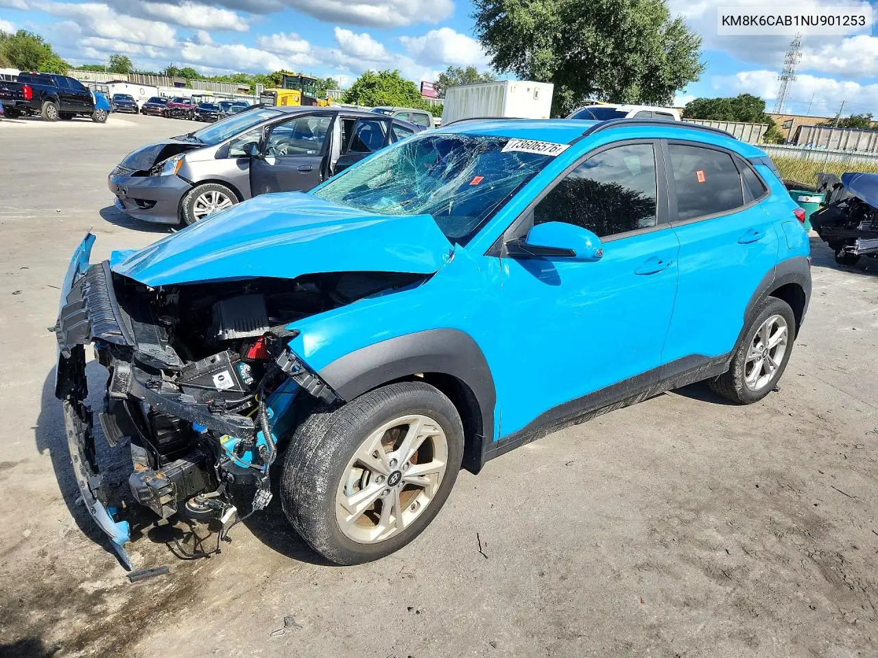 HYUNDAI KONA 2022, VIN KM8K6CAB1NU901253