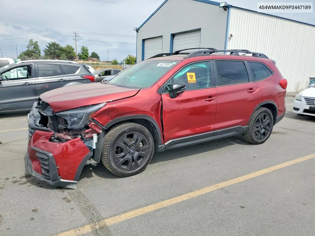 SUBARU ASCENT 2023, VIN 4S4WMAKD9P3447189