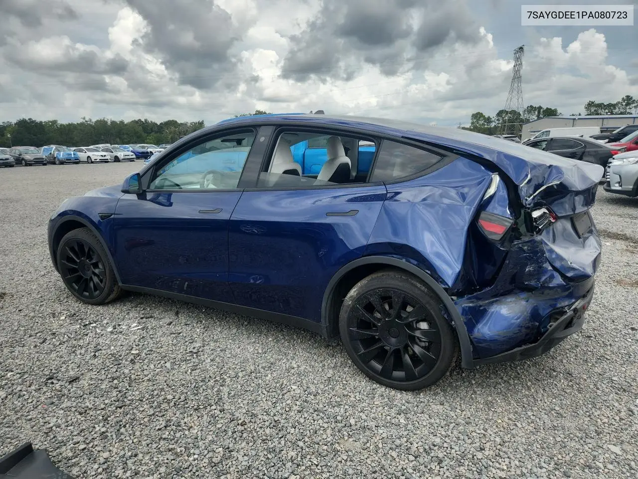 2023 TESLA MODEL Y VIN 7SAYGDEE1PA080723 — фото 2