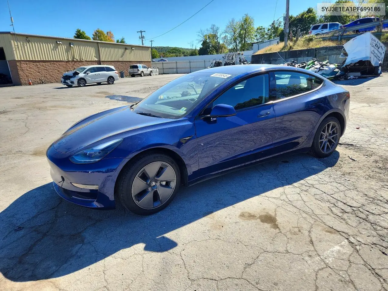 TESLA MODEL 3 2023, VIN 5YJ3E1EA1PF699186