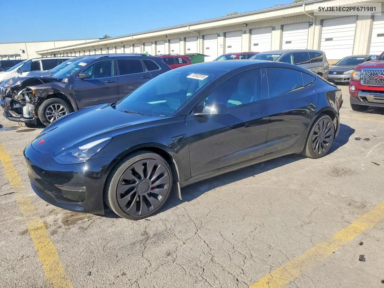 TESLA MODEL 3 2023, VIN 5YJ3E1EC2PF671981