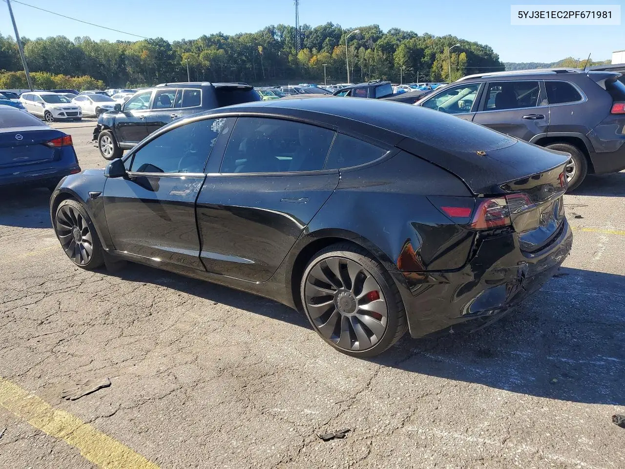2023 TESLA MODEL 3 VIN 5YJ3E1EC2PF671981 — фото 2