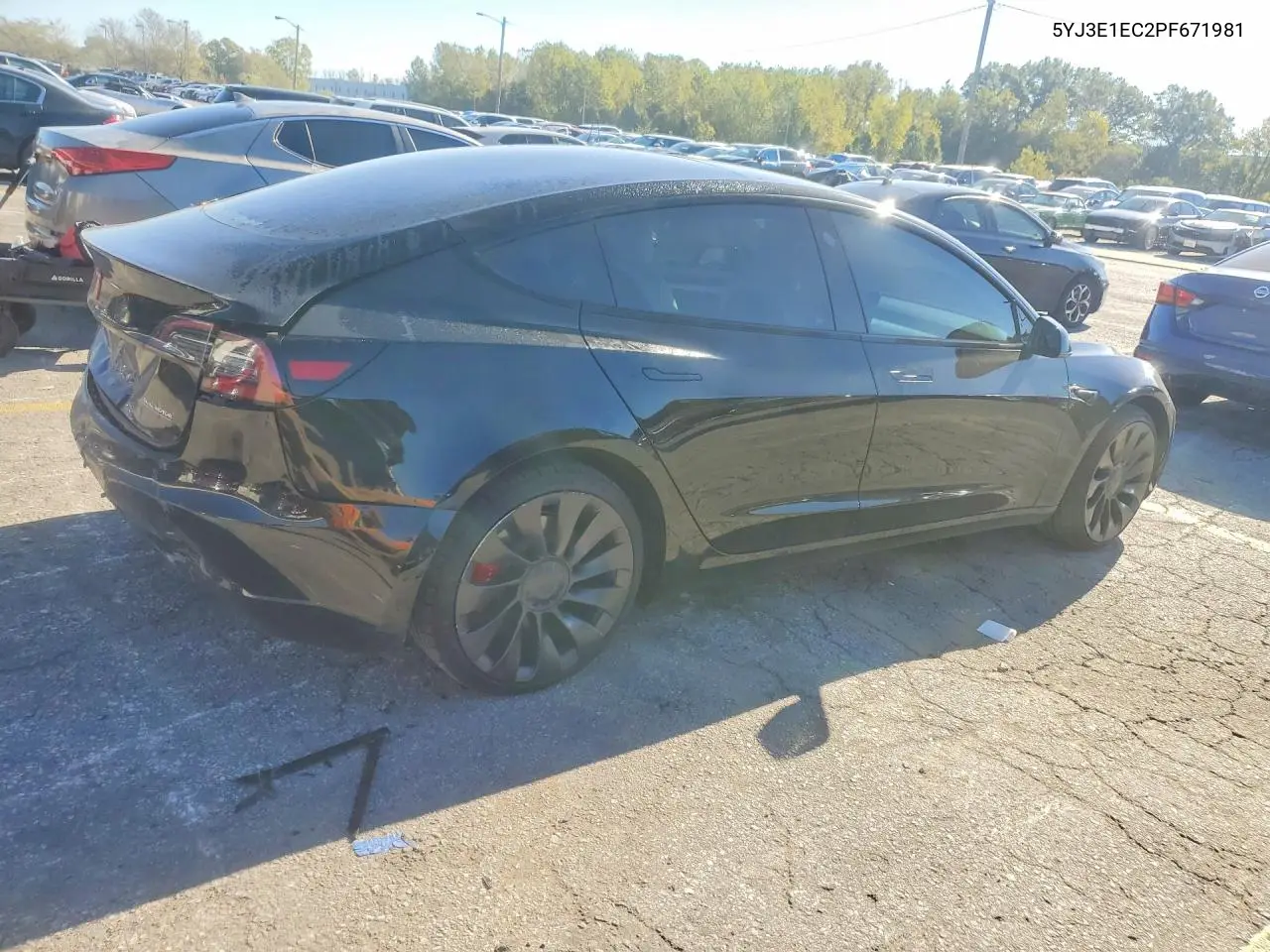 2023 TESLA MODEL 3 VIN 5YJ3E1EC2PF671981 — фото 3
