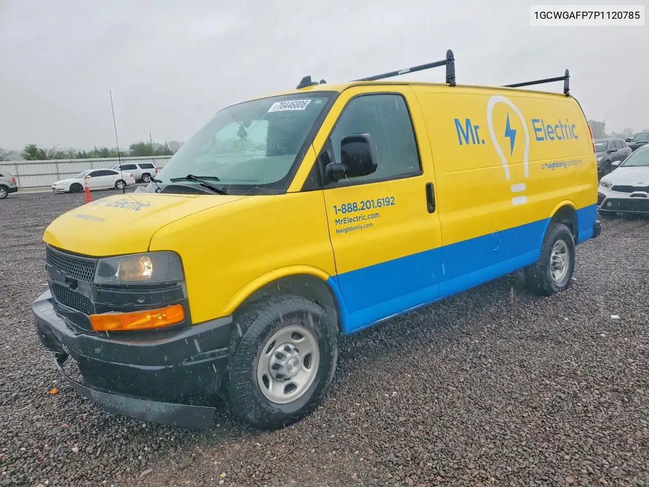 CHEVROLET EXPRESS 2023, VIN 1GCWGAFP7P1120785