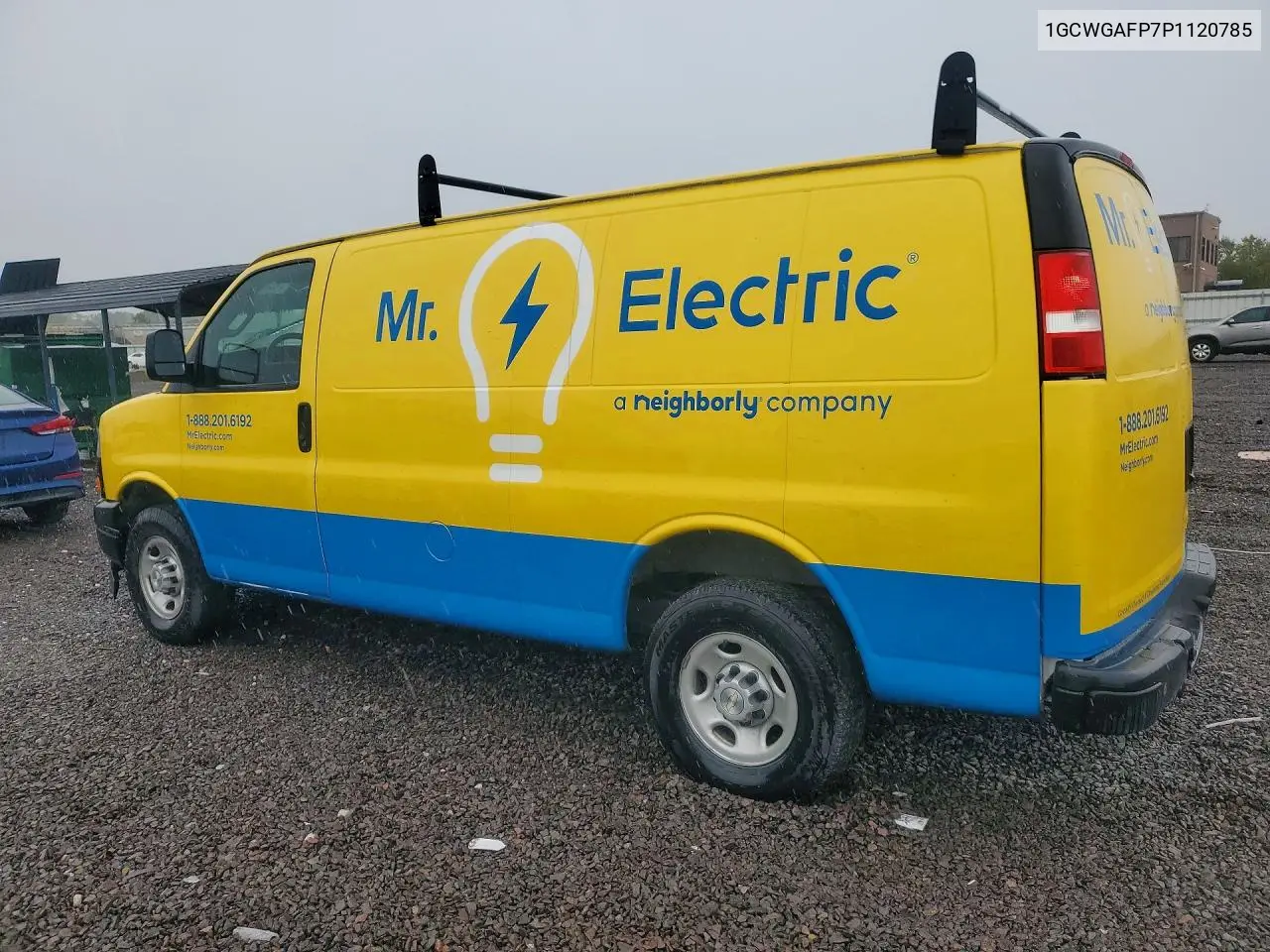 2023 CHEVROLET EXPRESS VIN 1GCWGAFP7P1120785 — фото 2
