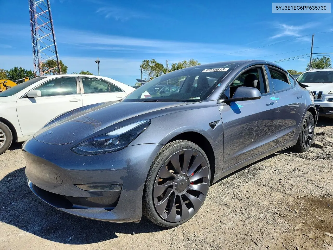 TESLA MODEL 3 2023, VIN 5YJ3E1EC6PF635730