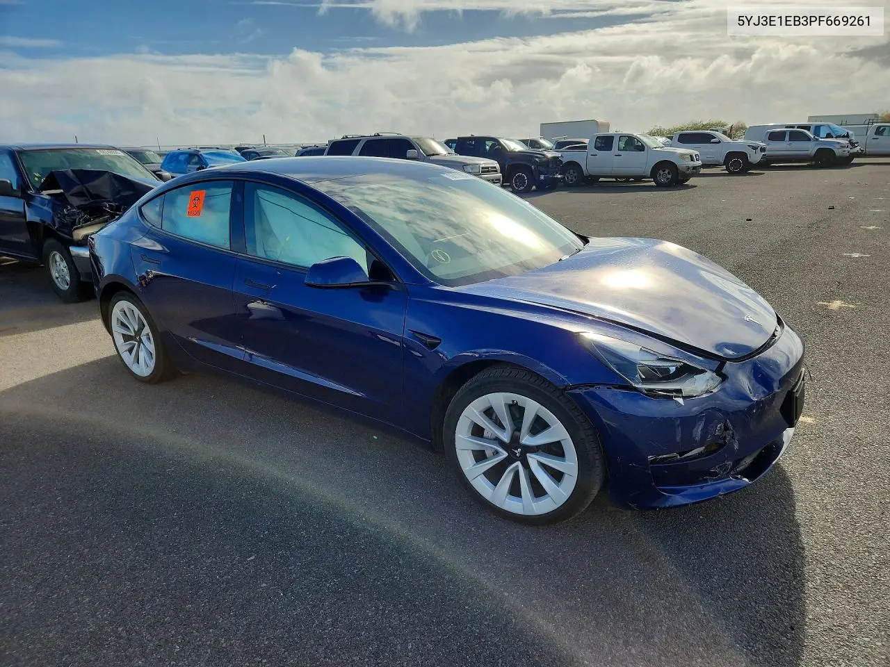 2023 TESLA MODEL 3 VIN 5YJ3E1EB3PF669261 — фото 4