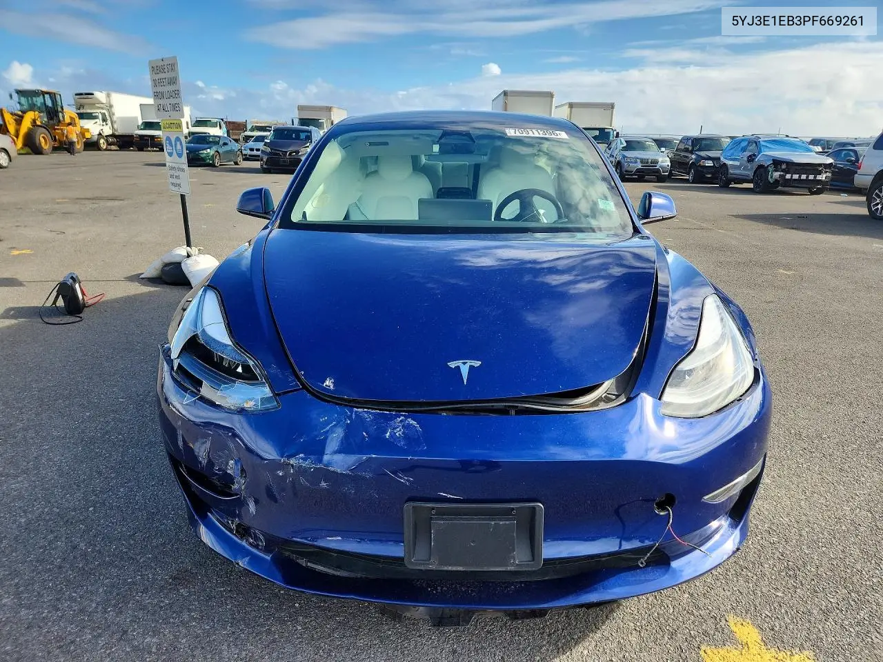 2023 TESLA MODEL 3 VIN 5YJ3E1EB3PF669261 — фото 5