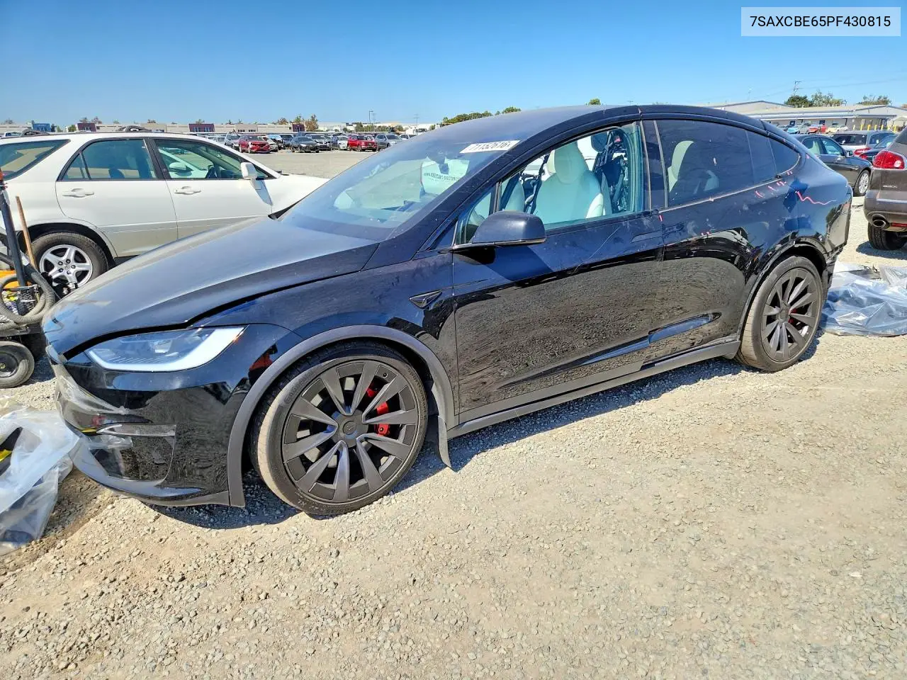 TESLA MODEL X 2023, VIN 7SAXCBE65PF430815