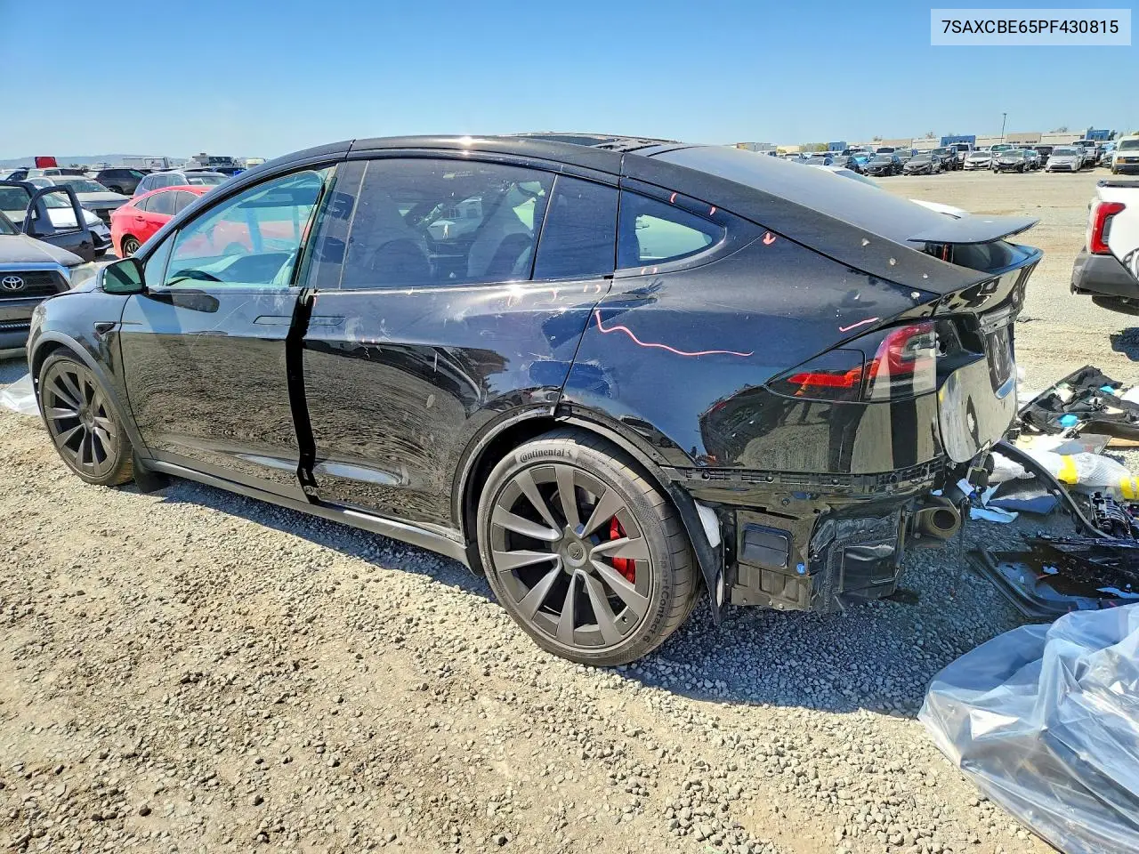 2023 TESLA MODEL X VIN 7SAXCBE65PF430815 — фото 2