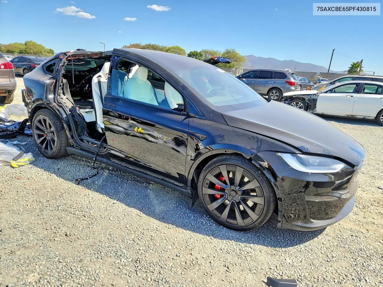 2023 TESLA MODEL X VIN 7SAXCBE65PF430815 — фото 4