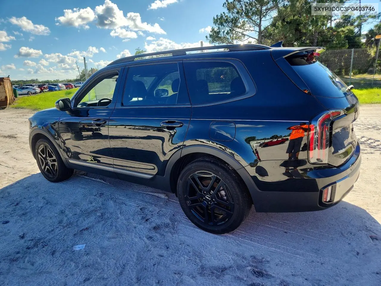 2023 KIA TELLURIDE VIN 5XYP3DGC3PG403746 — фото 2