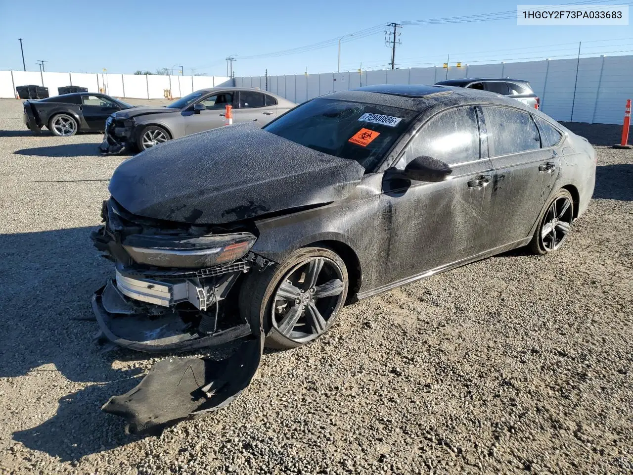 HONDA ACCORD 2023, VIN 1HGCY2F73PA033683