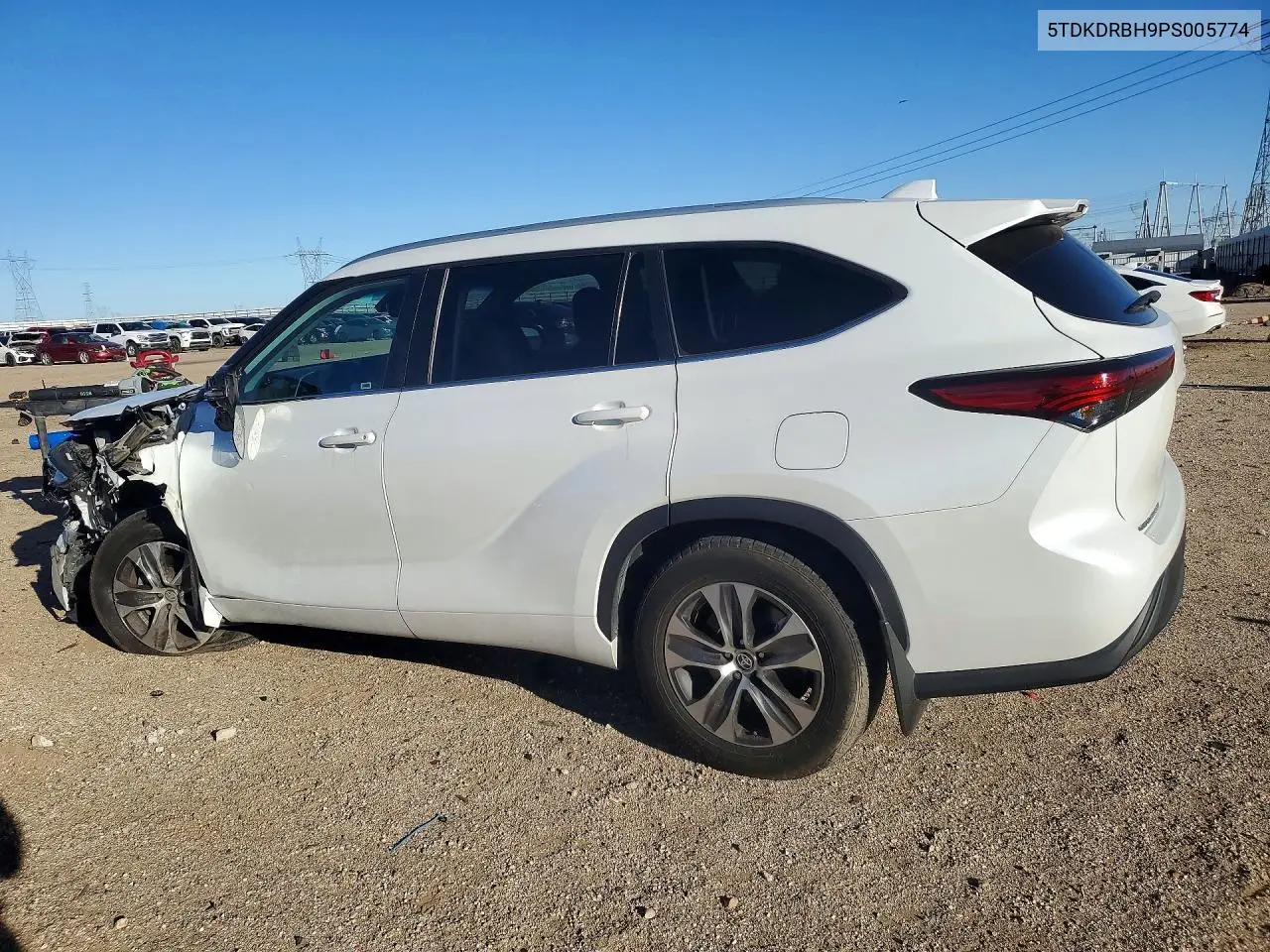 2023 TOYOTA HIGHLANDER VIN 5TDKDRBH9PS005774 — фото 2