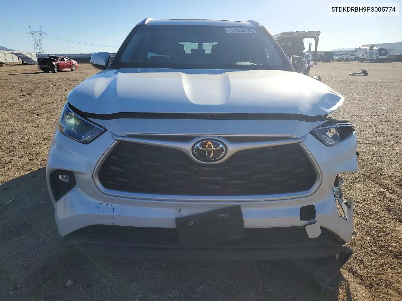 2023 TOYOTA HIGHLANDER VIN 5TDKDRBH9PS005774 — фото 5