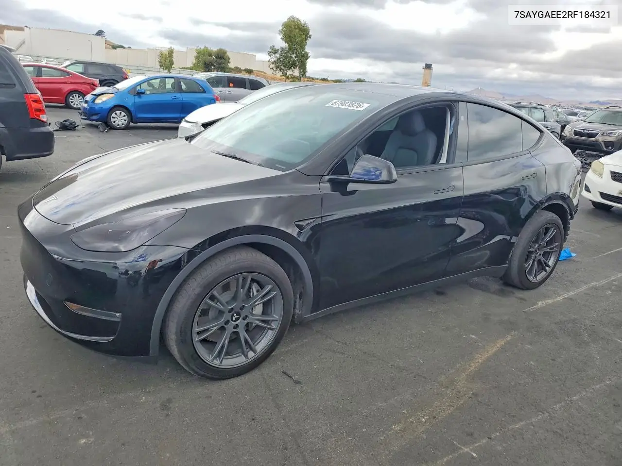 TESLA MODEL Y 2024, VIN 7SAYGAEE2RF184321
