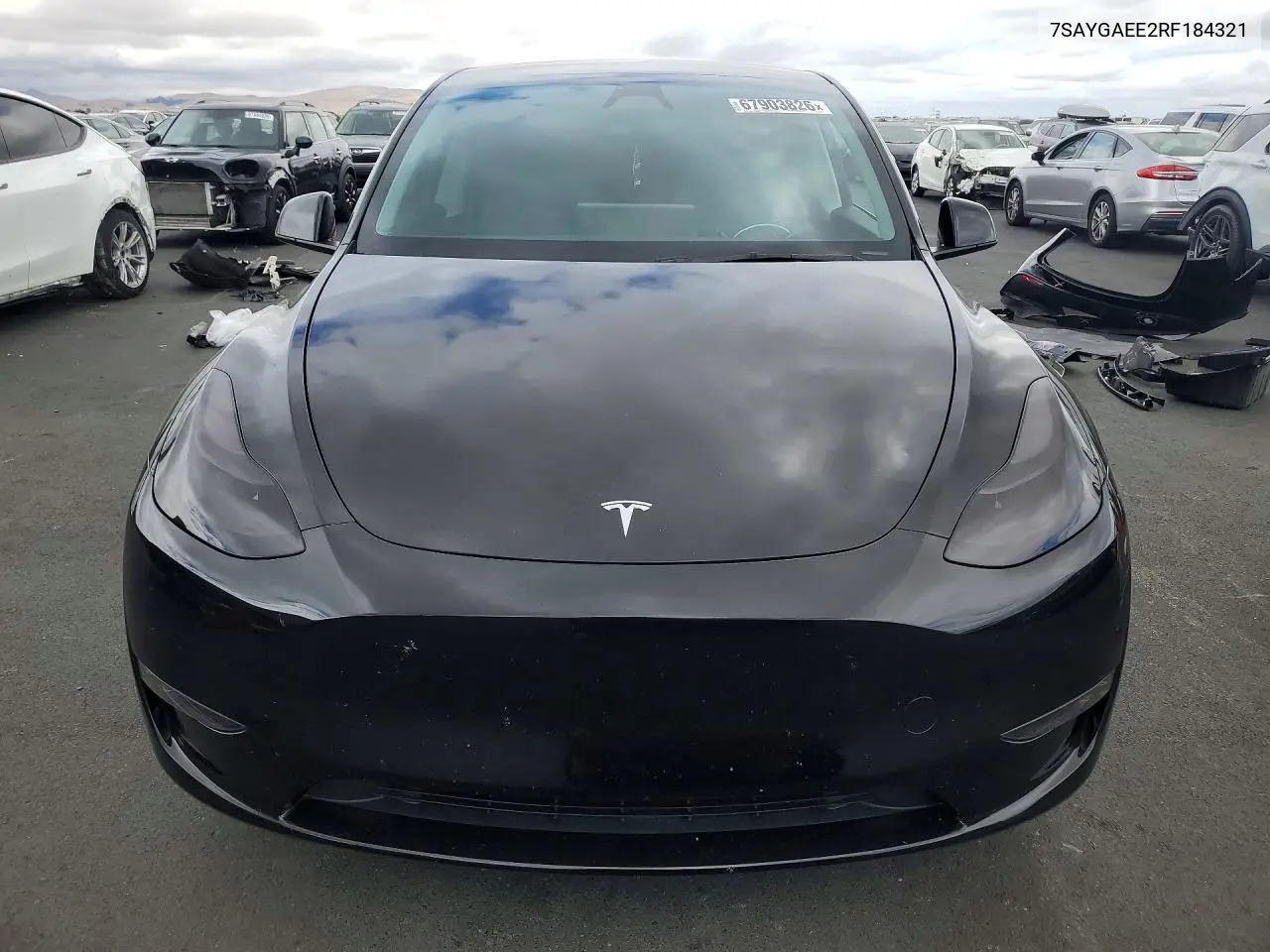 2024 TESLA MODEL Y VIN 7SAYGAEE2RF184321 — фото 5