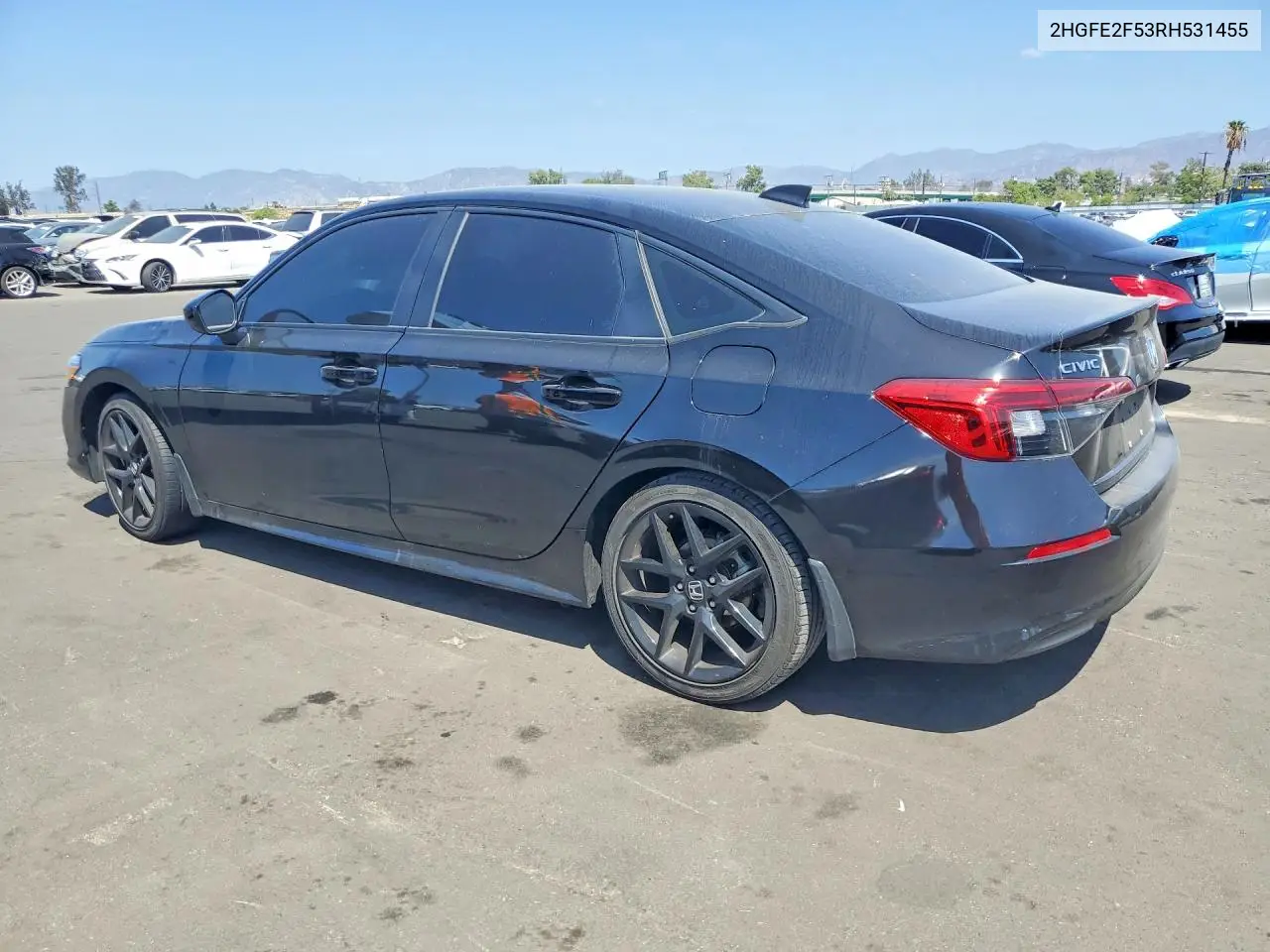 2024 HONDA CIVIC VIN 2HGFE2F53RH531455 — фото 2