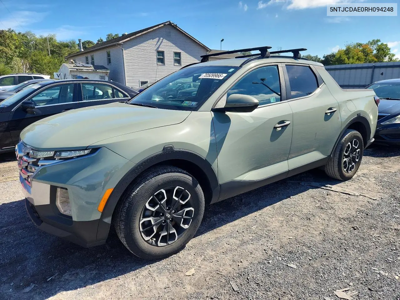 HYUNDAI SANTA CRUZ 2024, VIN 5NTJCDAE0RH094248