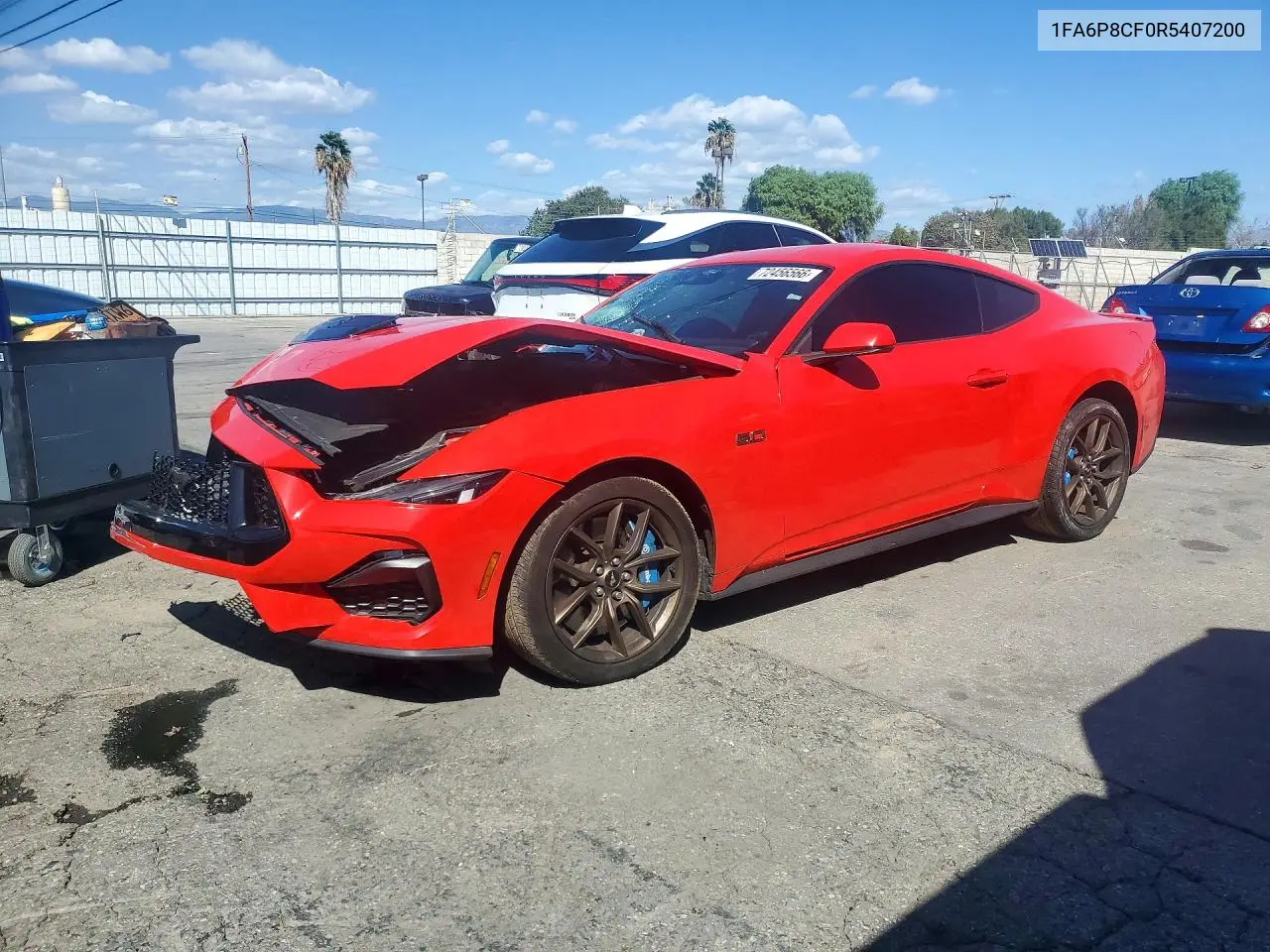 FORD MUSTANG 2024, VIN 1FA6P8CF0R5407200