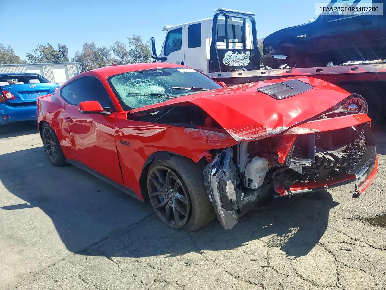 2024 FORD MUSTANG VIN 1FA6P8CF0R5407200 — фото 4