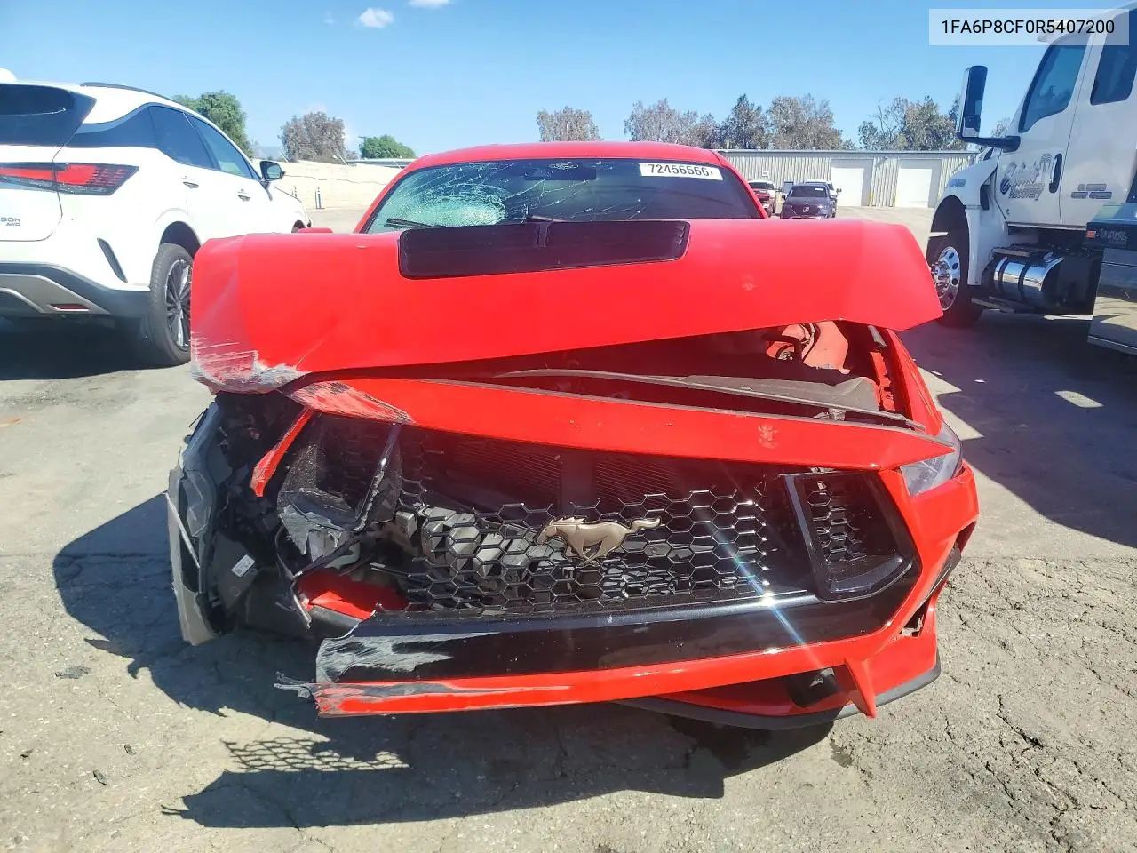 2024 FORD MUSTANG VIN 1FA6P8CF0R5407200 — фото 5