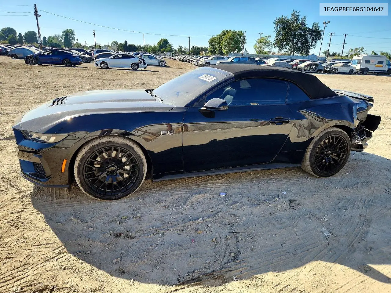 FORD MUSTANG 2024, VIN 1FAGP8FF6R5104647